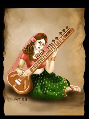 “A Lady Playing the Sitar” – Uma Visão Poética do Encanto da Música Indiana!